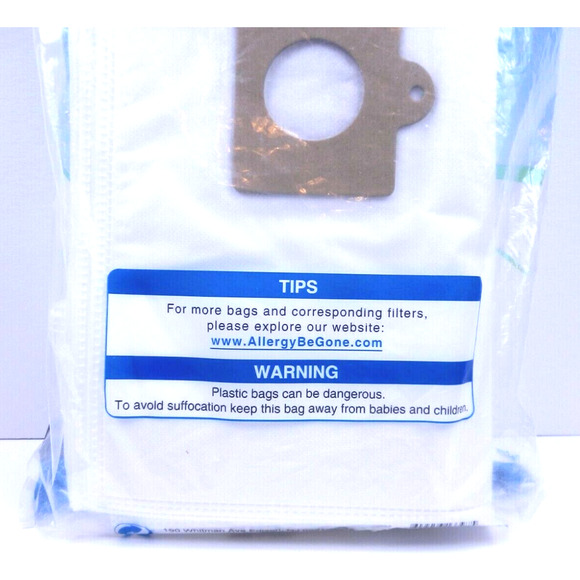 10 Allergy BeGone Allergen Style Vacuum Bags Kenmore Type C 10 Pack - Picture 5 of 5
